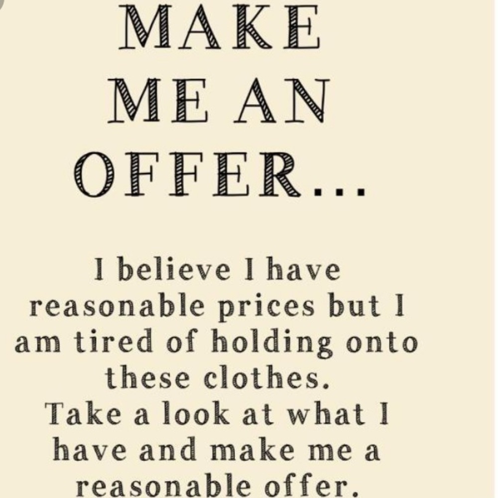 Make me an offer!
